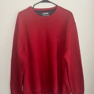 IZOD Men's Vibrant Red Crewneck Sweater
